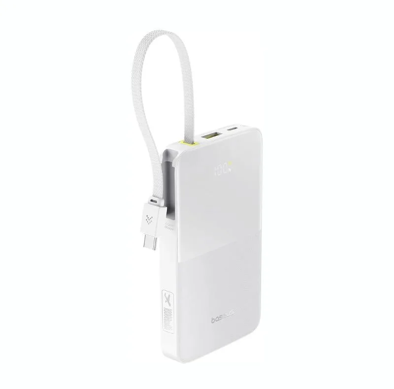 پاوربانک بی‌سیم 22.5 وات بیسوس مدل  EnerFill FC51 Bipow2 Pro ظرفیت 10000 میلی‌آمپرساعت