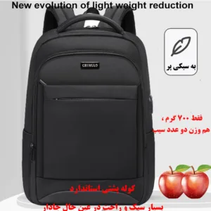 کوله پشتی لپ تاپ چینلو کد 5283 مناسب برای لپ تاپ 14.1 تا 15.6 اینچی