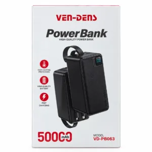 پاوربانک 22.5 وات وندنز مدل PB063 ظرفیت 50000 میلیآمپرساعت
