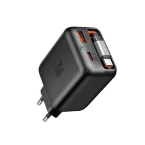 شارژر دیواری 35 وات 3 پورت مک دودو مدل FreeGo CH-1280  با کابل جمع شونده تایپ سی