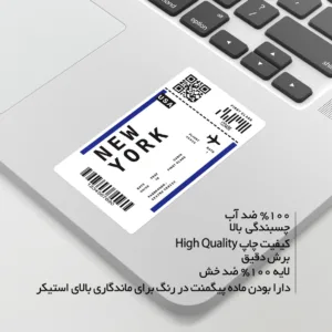 استیکر لپ تاپ ماسا دیزاین طرح NEWTORK مدل STK1653