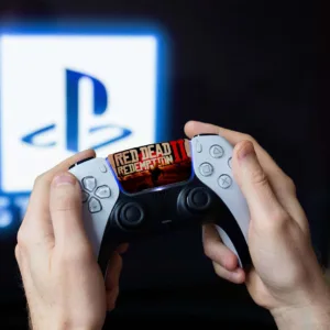 برچسب تاچ پد کنسول پلی استیشن 5 طرح Read dead Redemption 2 Console PS5 مجموعه دو عددی