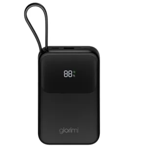 پاوربانک 45 وات گلوریمی مدل ACTIVECORE ظرفیت 20000 میلی‌آمپرساعت به همراه دو کابل USB-C و لایتنینگ