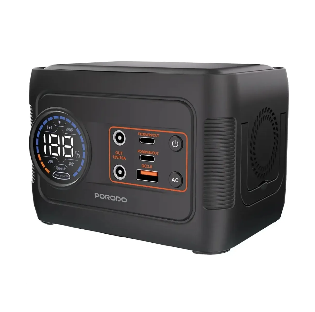 پاوراستیشن 150وات پرودو مدل FORCEBASE PDD150GYBK ظرفیت 52000 میلی آمپر ساعت