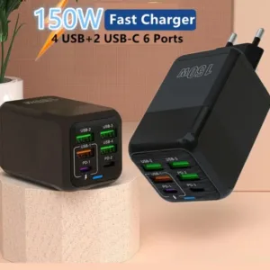 شارژر دیواری 150 وات مدل ADC-PD006 به همراه 4 عدد کابل