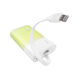 پاوربانک 20 وات بیسوس مدل PPKDC05I ظرفیت 5200 میلیآمپرساعت به همراه کابل لایتنینگ