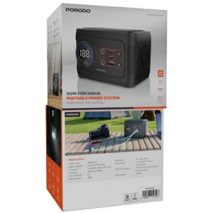 پاوراستیشن 150وات پرودو مدل FORCEBASE PDD150GYBK ظرفیت 52000 میلی آمپر ساعت