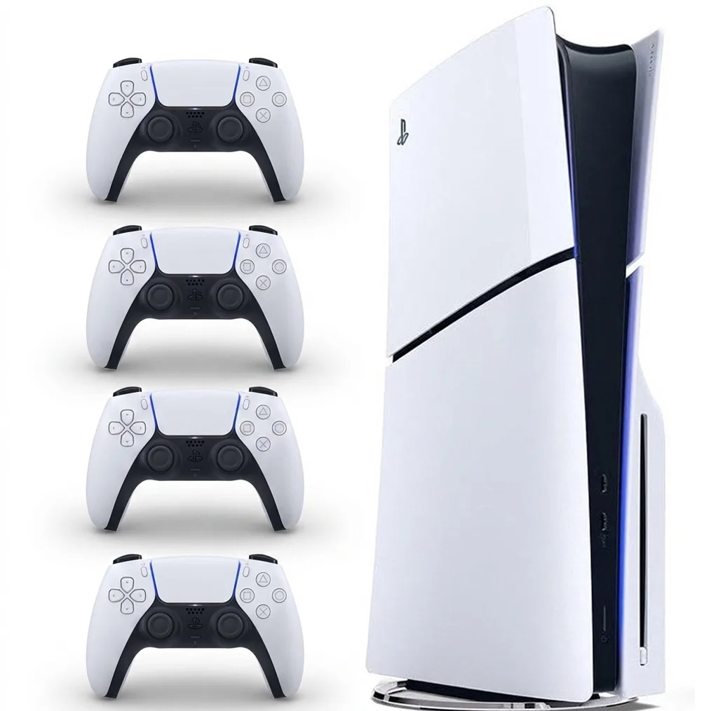 کنسول بازی سونی مدل PlayStation 5 Slim ظرفیت یک ترابایت ریجن 2016A اروپا به همراه دسته اضافی