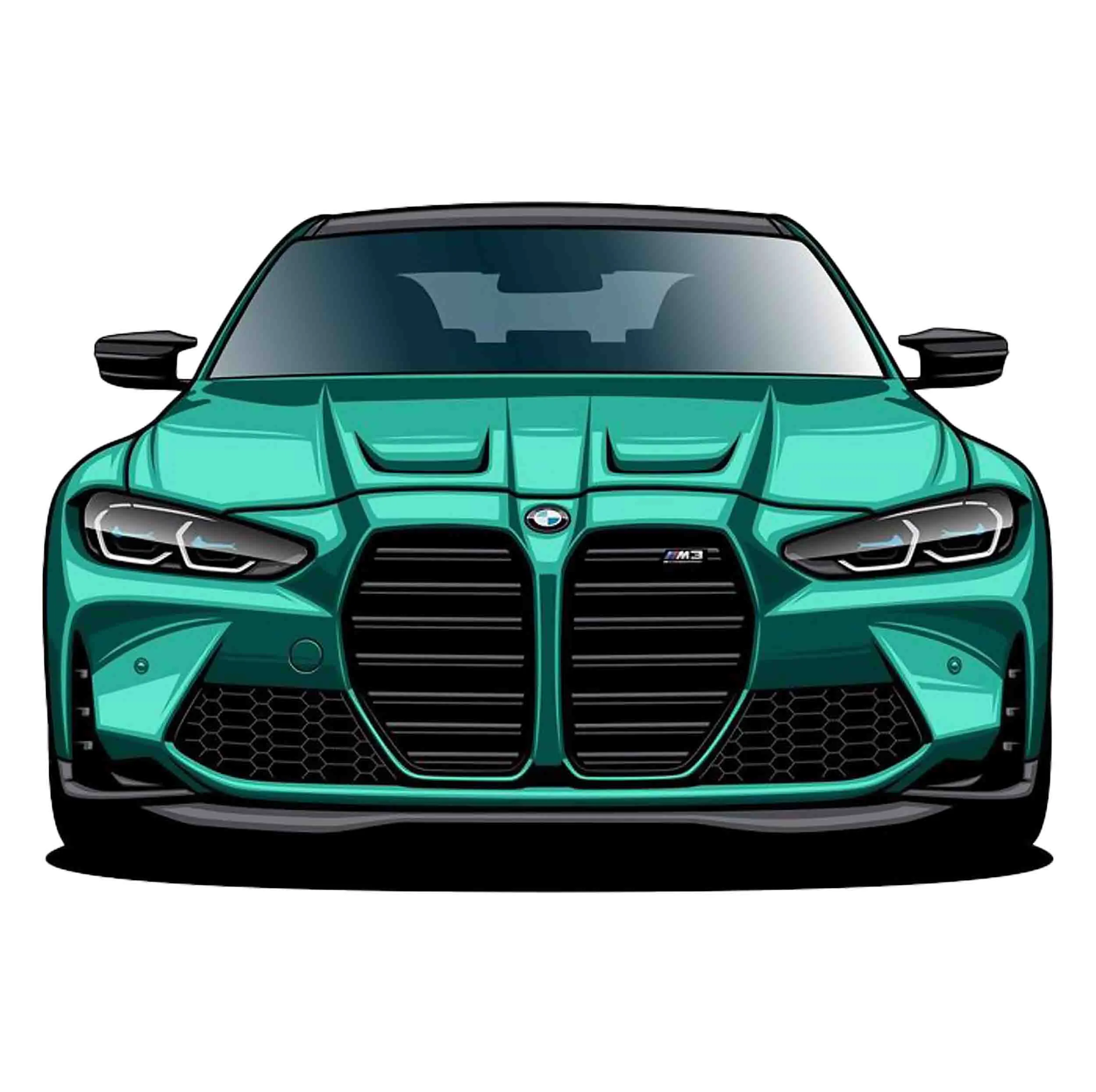 استیکر لپ تاپ مدل BMW کد 567