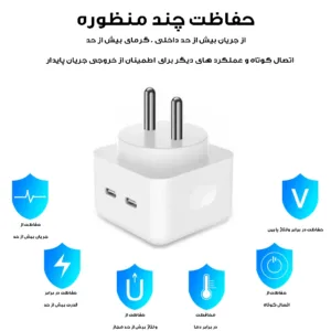 شارژر دیواری 35 وات راسین مدل A2306 EMC