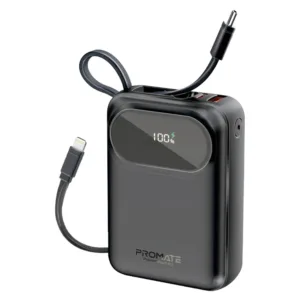 پاوربانک پرومیت مدل POWERPOD-20.BLK ظرفیت 20000 میلی‌آمپرساعت