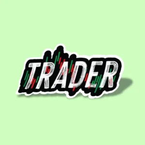 استیکر لپ تاپ مدل تریدر نمودار کد ST274