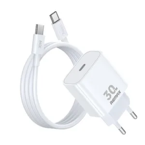 شارژر دیواری 30 وات ریمکس مدل All-compatible GaN-RP-U71 به همراه کابل USB-C