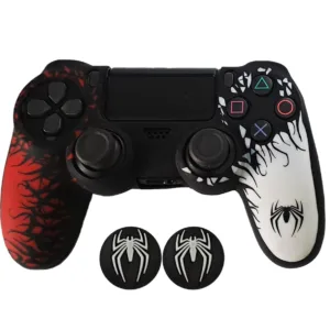 محافظ دسته پلی استیشن ۴ مدل Spider PS4366 به همراه روکش آنالوگ