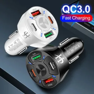 شارژر فندکی 20 وات هارمن مدل CX-2U+2PD QC3FAST