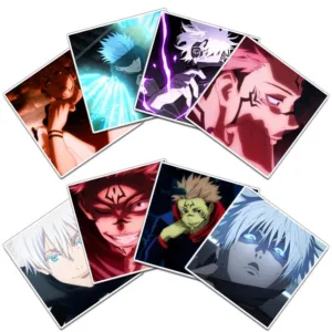 برچسب لپتاپ گوفی مدل انیمه جوجوتسو کایسن Gojo Jujutsu Kaisen Anime کد K11 مجموعه 8 عددی