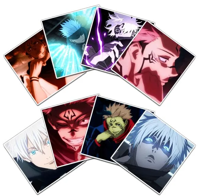 برچسب لپتاپ گوفی مدل انیمه جوجوتسو کایسن Gojo Jujutsu Kaisen Anime کد K11 مجموعه 8 عددی
