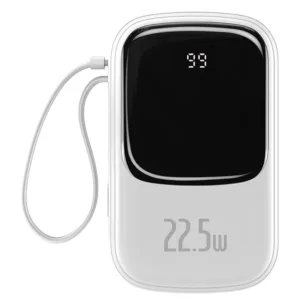 پاوربانک 22.5 وات باسئوس مدل Qpow Digital Display ظرفیت 20000 میلی آمپر ساعت