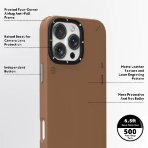 کاور یانگ کیت مدل Simple Matte Leather Case مناسب برای گوشی موبایل اپل iphone 16pro
