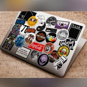 استیکر لپ تاپ ماسا دیزاین کد STK824 مجموعه 27 عددی