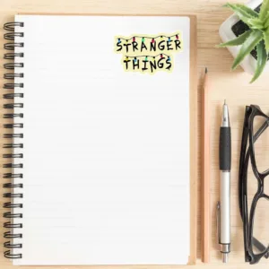 استیکر لپ تاپ کارنیکا طرح چیزهای عجیب مدل stranger thing-2222274 مجموعه 2 عددی
