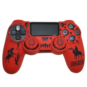 محافظ دسته پلی استیشن ۴ مدل RED DEAD 2 RD به همراه روکش آنالوگ