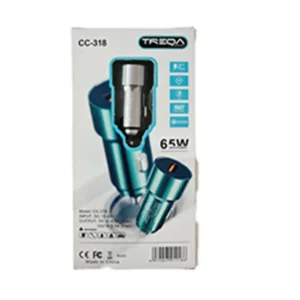 شارژر فندکی 65 وات تِرِکا مدل CC-318
