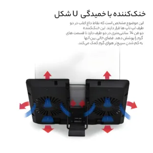 پایه خنک کننده لپ تاپ دیپ کول مدل DP-N214A5-UPAL 2022