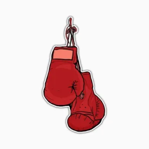 استیکر لپ تاپ و موبایل بووم طرح دستکش بوکس مدل Boxxing Gloves کد PS23