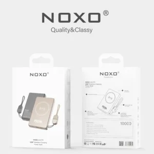 پاوربانک بی سیم 20 وات نوکسو مدل pn6 PD Wireless ظرفیت 10000 میلی‌آمپر ساعت