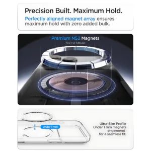 کاور اسپیگن مدل ClearAristo مناسب برای گوشی موبایل اپل iPhone 18 Pro Max