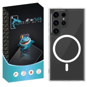 کاور شارک قاب مدل مگ سیف طرح ژله ای مناسب برای گوشی موبایل سامسونگ Galaxy S22 Ultra