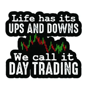 استیکر لپ تاپ طرح Day trading کد ST281