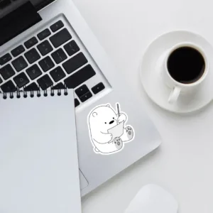 استیکر لپ تاپ طرح خرس مجموعه 5 عددی