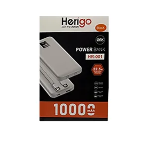 پاوربانک هریگو مدل HR-001 ظرفیت 10000 میلی آمپر ساعت
