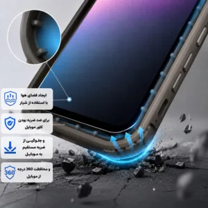 کاور گاردتک اساک مدل Silicone Puffer مناسب برای گوشی موبایل شیائومی Redmi Note 15 Pro 4G