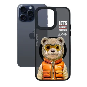 کاور لوکسار مدل Teady Bear مناسب برای گوشی موبایل اپل iPhone 14 Pro Max