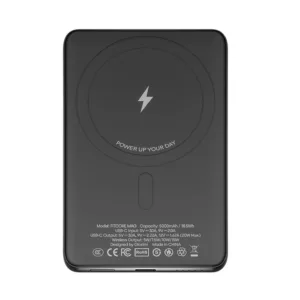 پاوربانک بی‌سیم 20 وات گلوریمی مدل FitCore Mag AIR ظرفیت 5000 میلی‌آمپرساعت به همراه کابل USB-C
