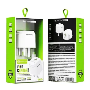 شارژر دیواری باوین مدل PC359Y به همراه کابل تبدیل USB-C