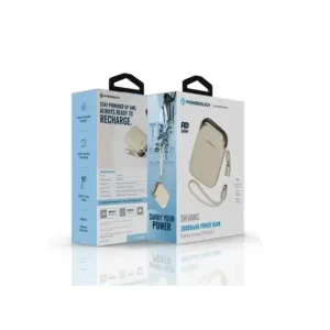 پاوربانک 20 وات پاورولوجی مدل PPBCHA104 ظرفیت 20000 میلی‌آمپر‌ساعت به همراه کابل USB-C