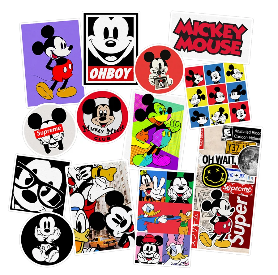 استیکر لپ تاپ ماسا دیزاین طرح Mickey Mouse کد COLS20 مجموعه 13 عددی