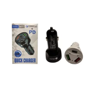 شارژر فندکی 55 وات پی دی مدل FAST CHARGER 55W