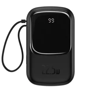 پاوربانک 22.5 وات باسئوس مدل Qpow Digital Display ظرفیت 20000 میلی آمپر ساعت