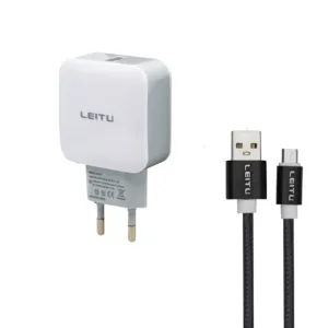 شارژر دیواری لیتو مدل HL - 15 به همراه کابل تبدیل MICRO USB