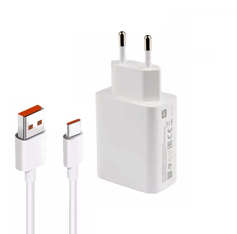 شارژر دیواری شیائومی مدل note 11 به همراه کابل تبدیل USB-C