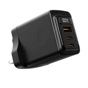 شارژر دیواری 100 وات سه پورت پرودو مدل PDFWCH073CBK به همراه کابل USB-C
