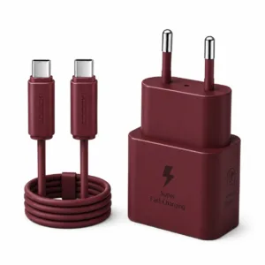 شارژر دیواری 25 وات توکی مدل Galaxy A55 به همراه کابل USB-C