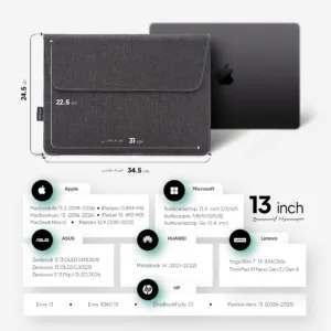 کاور لپ تاپ پِروین مدل LC-31 مناسب برای LENOVO ThinkPad X1 Nano gen 3.4 به همراه کیف اکسسوری