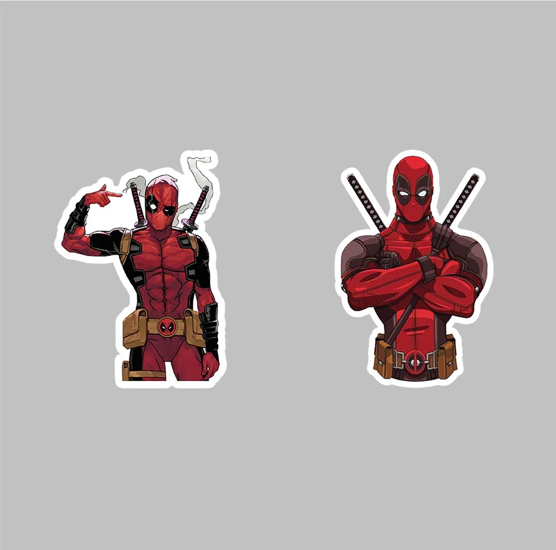 استیکر لپ تاپ کارنیکا طرح ددپول مدل DeadPool-2222012 مجموعه 2 عددی