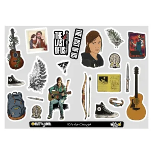 استیکر لپ تاپ و موبایل کارنیکا طرح بازی لست آف آس مدل 2 The Last of Us کد 111236 مجموعه 21 عددی